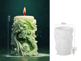 Molde silicona velon corto firuletes recargado